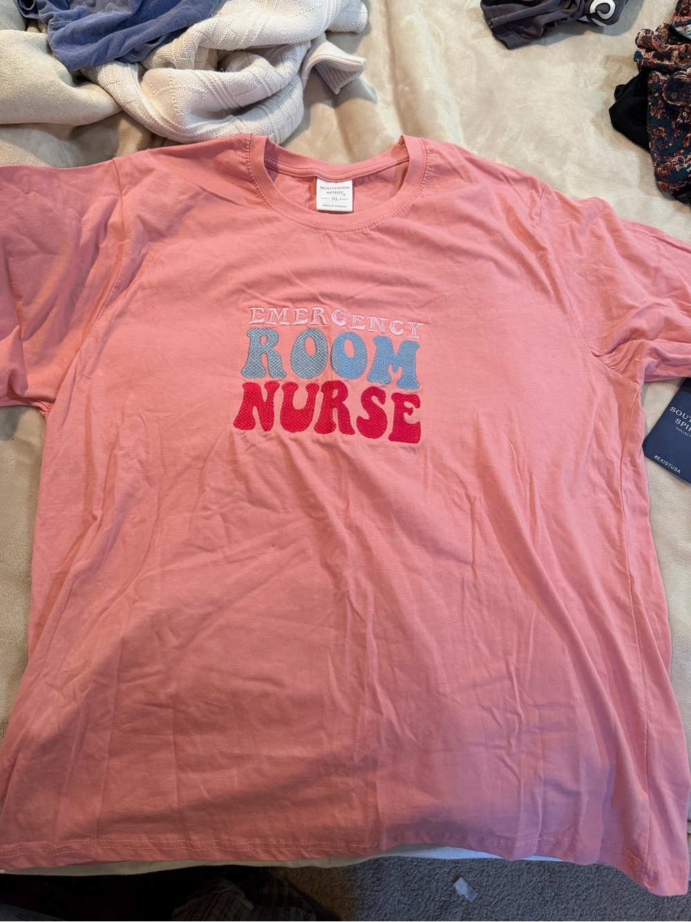 Pink Graphic Cotton Blend Skirt - Room Nurse Print